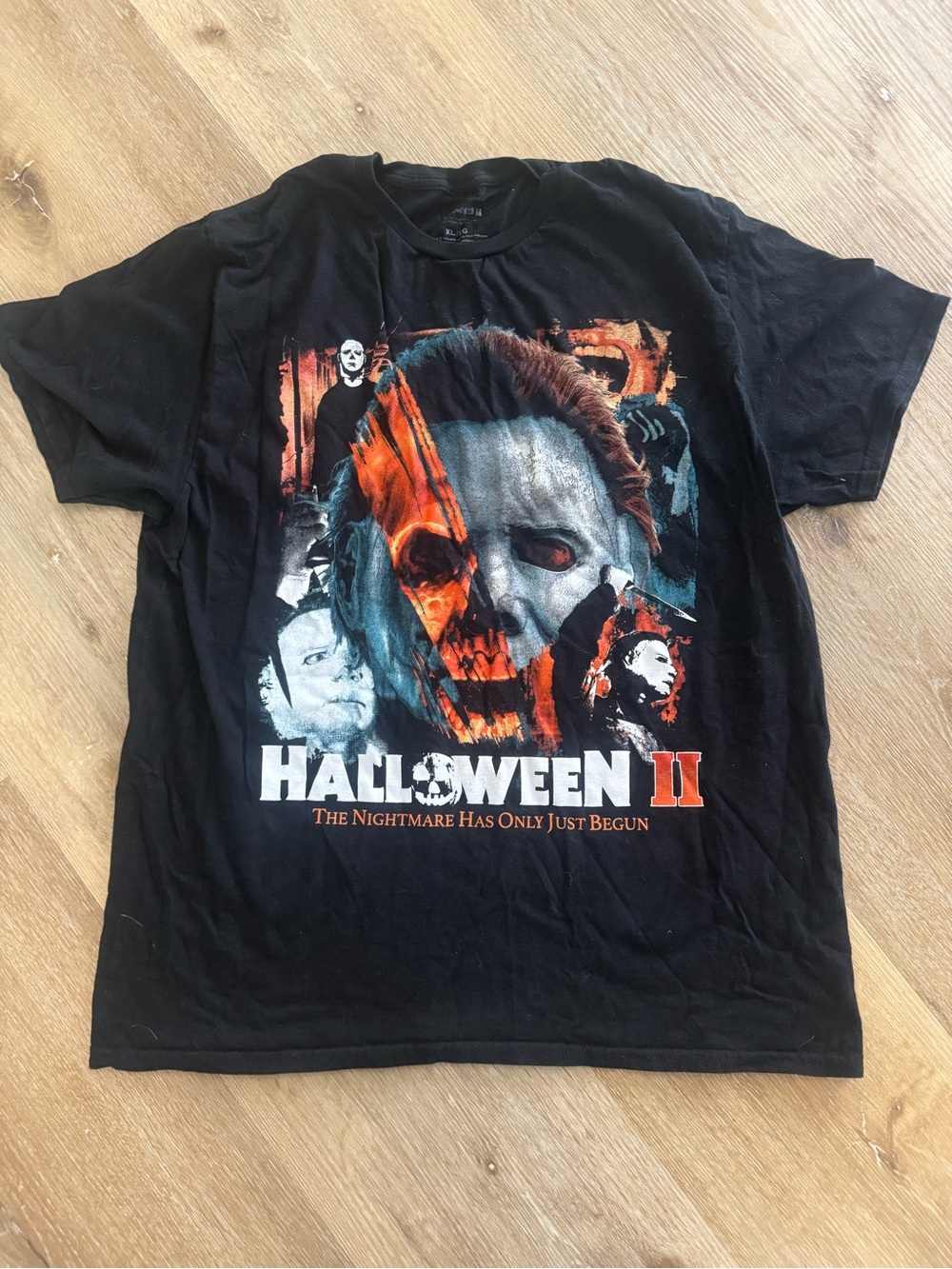 H&M Halloween II Graphic Short Sleeve Tee in Black